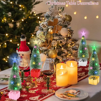 Mini Christmas Tree with lights 4 Pack  - Thumbnail 1