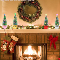 Mini Christmas Tree with lights 4 Pack  - Thumbnail 2