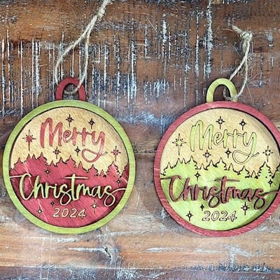 Merry christmas ornaments 