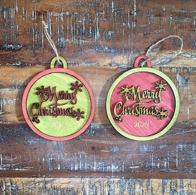 Merry christmas ornaments 