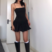 Sleeveless slim fit camisole dress - Thumbnail 7