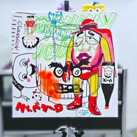 Painting by Judas Arrieta "TOY MACHINE"  - Thumbnail 1