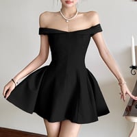Elegant Off-the-shoulder Party Dress - Thumbnail 5