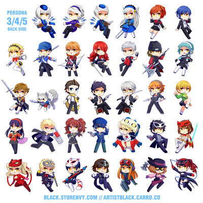 Persona 3/4/5 keychains