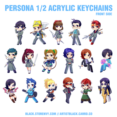 Persona 1/2 Keychains