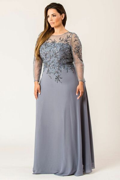 Elegant Mother of the Bride/Groom Dress Plus Size Evening Formal Prom Dress