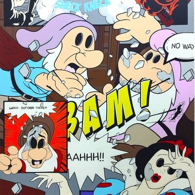 Painting by cazxu "bam!" 