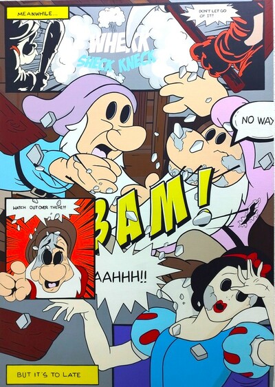 Painting by Cazxu "BAM!" 