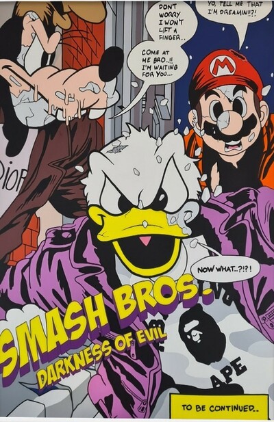 Painting by Cazxu "SMASH. Now What!?!"