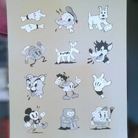 Oversize Print by Cote Escriva "Creepy Toon Friends"  - Thumbnail 3