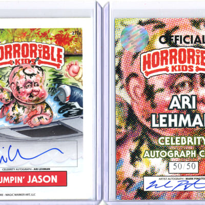 Horrorible kids ari lehman - celebrity auto card