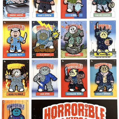 F13th horrorible kids enamel pin set 