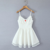 Sexy sweet style small lace bow dress - Thumbnail 4