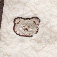 Imitation lamb plush coat with ears hoodie - Thumbnail 7