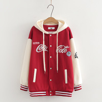 Fashion Cola Embroidered Hooded Jacket - Thumbnail 4