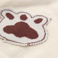 Cute bear claw navy collar design sweater - Thumbnail 6