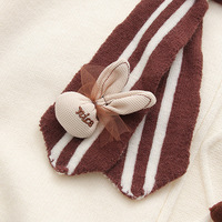 Cute bear claw navy collar design sweater - Thumbnail 7