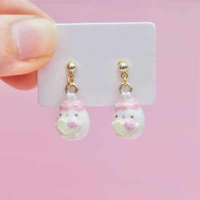 Molang sprinkle biscuit earrings