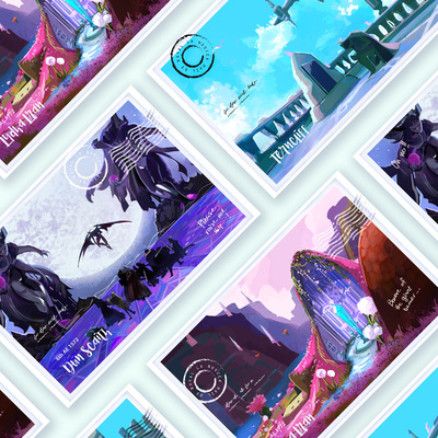 (2022) ff14 postcard small prints 