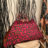 Ghanian African Fabric Handbag - Thumbnail 2