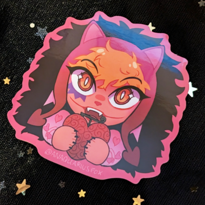 Neko corazon sticker