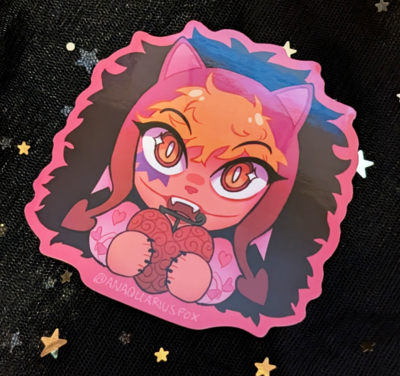 Neko Corazon Sticker