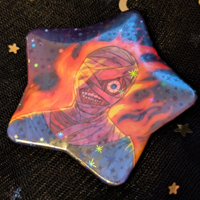 Mouthwashing pin/ sticker