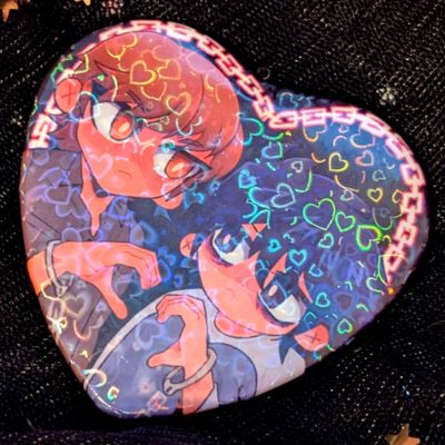 Clearance lawlight heart pin