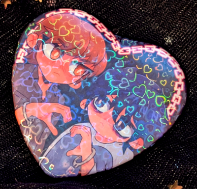 CLEARANCE Lawlight Heart Pin