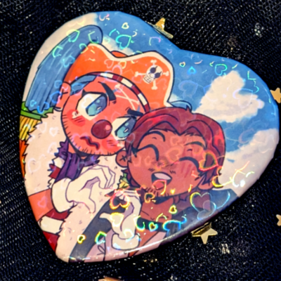 Clearance shuggy heart pin