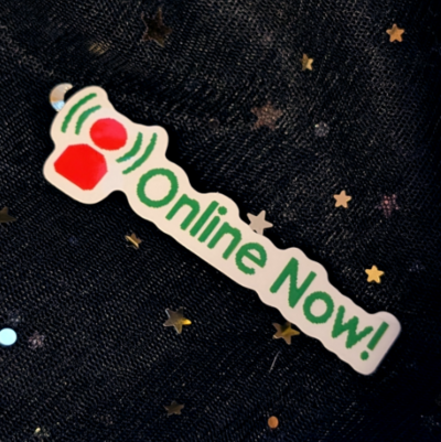 Online Now Myspace Sticker