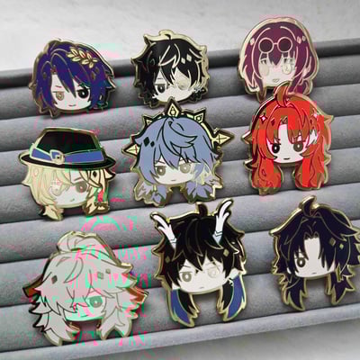 Honkai star rail gents (+kafka) enamel pins