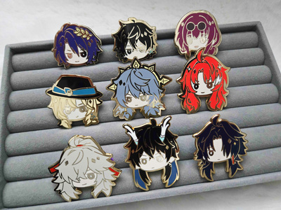 Honkai Star Rail Gents (+Kafka) Enamel Pins