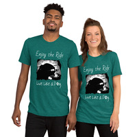 Enjoy the Ride V2 tri-blend Bella 3413 Short sleeve t-shirt - Thumbnail 4
