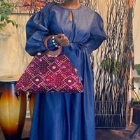 Ghanian African Fabric Handbag - Thumbnail 3