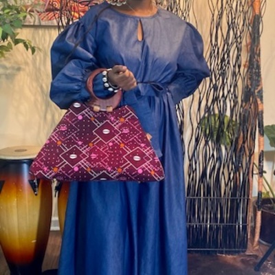 Ghanian african fabric handbag