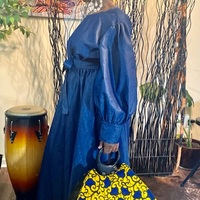  Ghanian African Fabric Handbag - Thumbnail 3