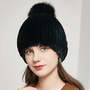 Autumn and Winter Otter Rabbit Fur Warm Ear Protection Fox Fur Rabbit Fur Hat-1