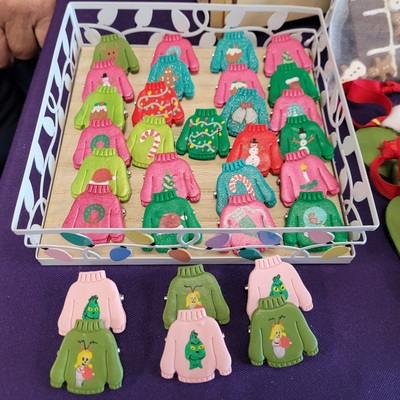 Ugly sweater pin- custom