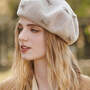 Urban Wool BowEmbellished Beret Hat-1