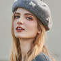 Urban Wool BowEmbellished Beret Hat-2