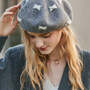 Urban Wool BowEmbellished Beret Hat-3