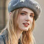 Urban Wool BowEmbellished Beret Hat-4