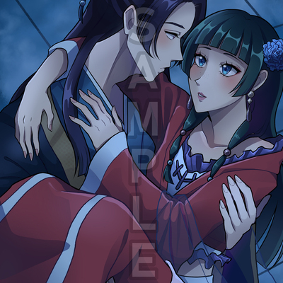 The apothecary diaries jinshi & mao mao a5 print