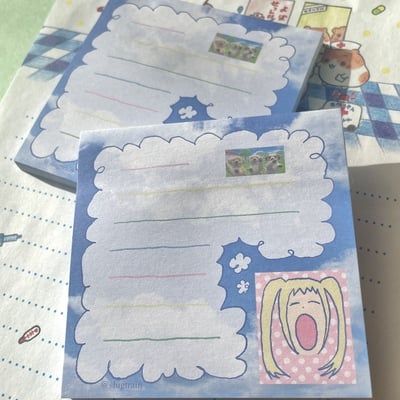 Yawn memo pad