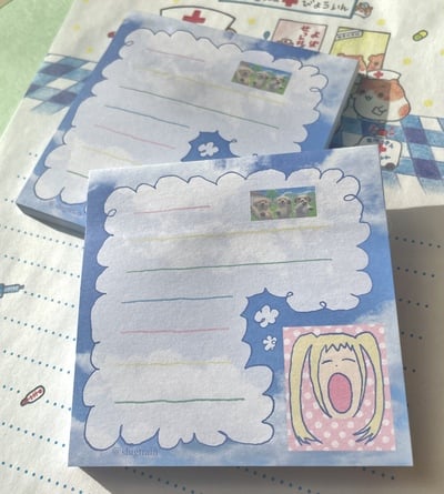 yawn memo pad