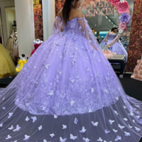 Vintage Ball Gown Lace Evening Dresses For Party - Thumbnail 1