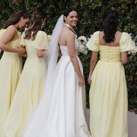 A-Line Stunning Daffodi Long Bridesmaid Dresses ,PD230677 - Thumbnail 1