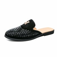 Men's shiny rhinestone toe slippers 2 colors - Thumbnail 2
