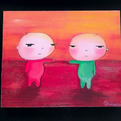 painting by delchicca "it was him"